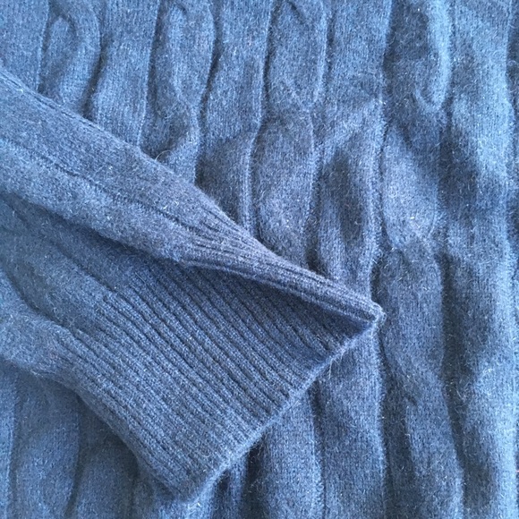 Christopher Fischer Cashmere mens knit sweater in size  XL, Navy blue, NWT - Picture 1 of 10